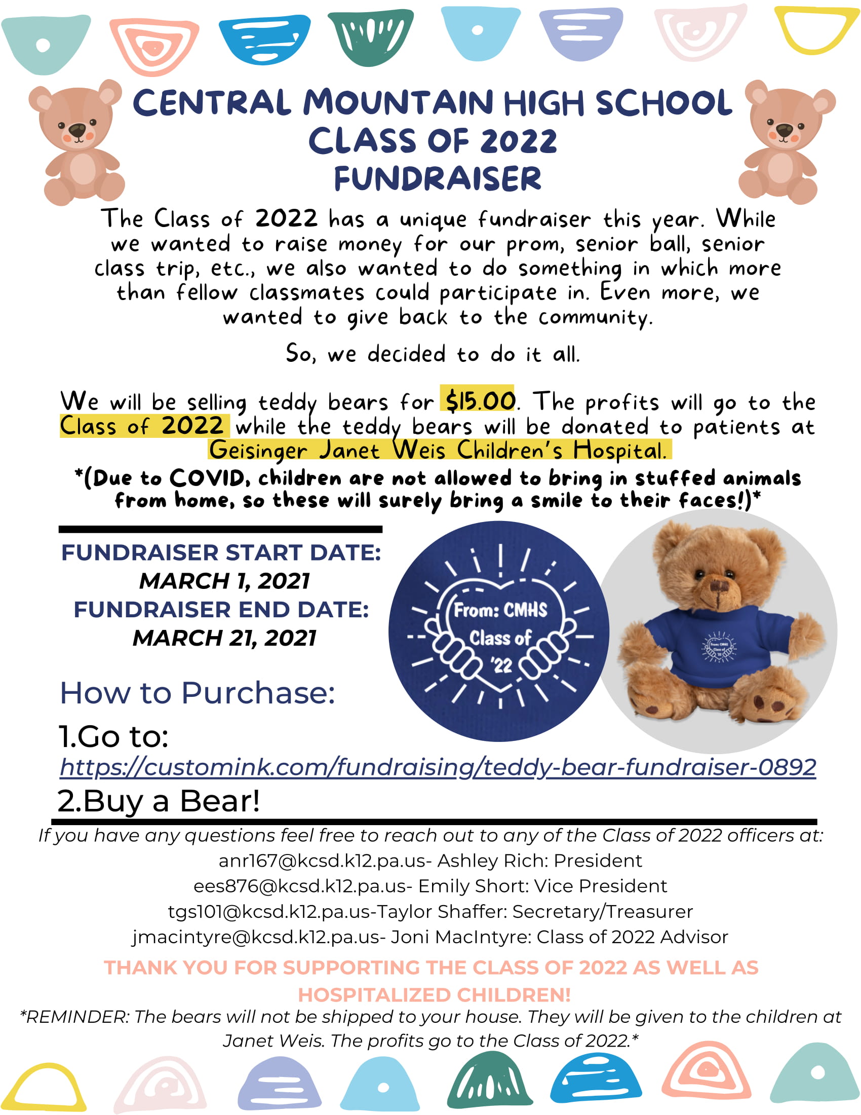 stuff a bear fundraiser