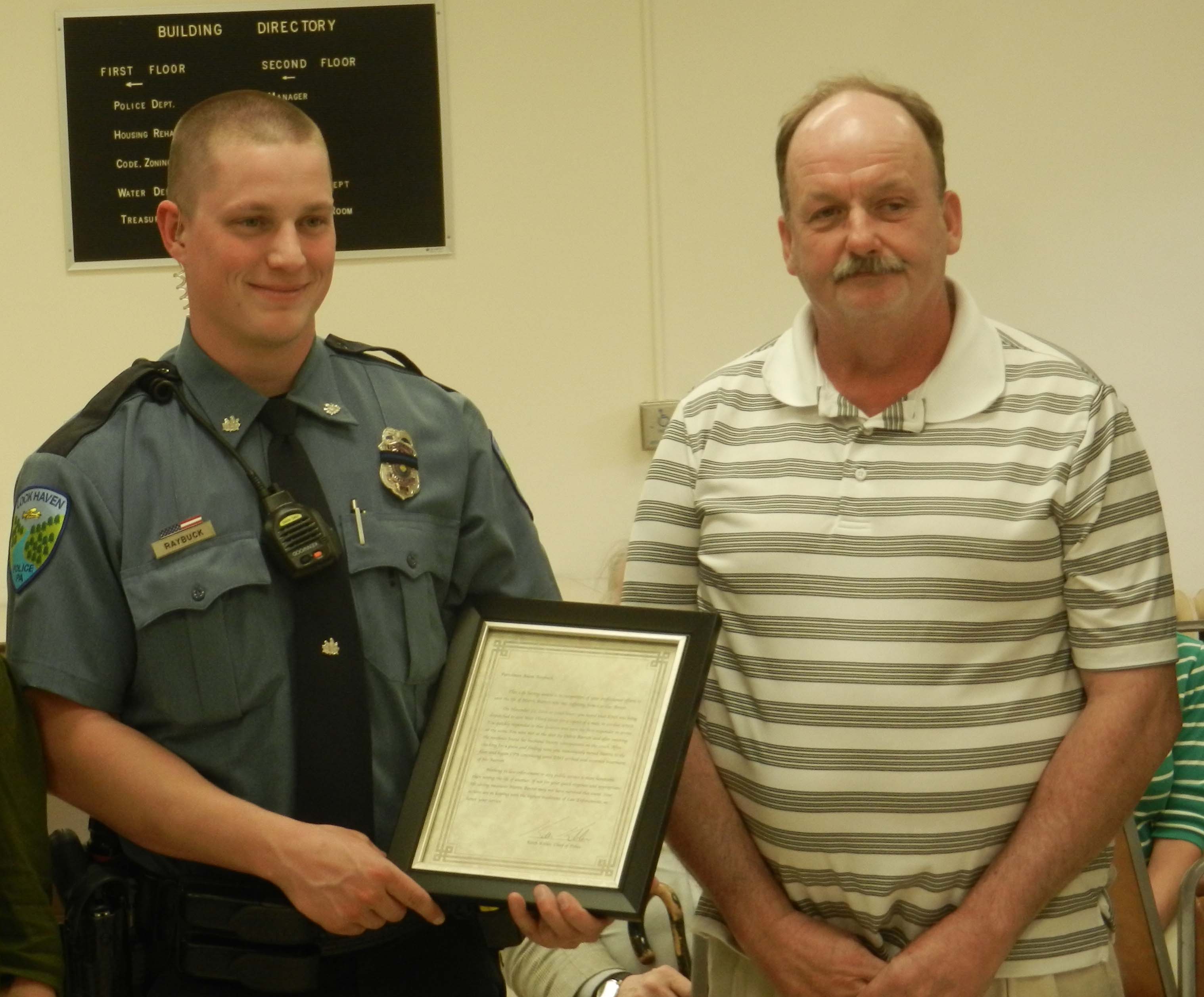 City Recognizes Life-saving Police Officer – The Record Online