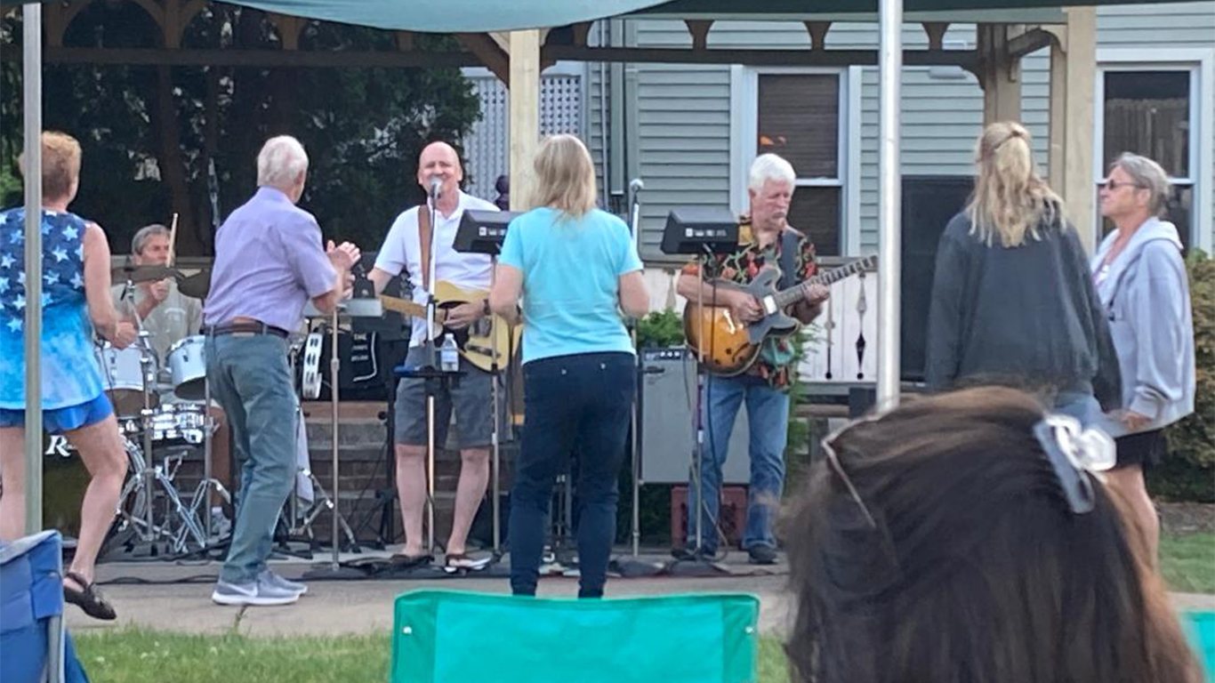 Perfect conditions for first Lock Haven summer concert along the river